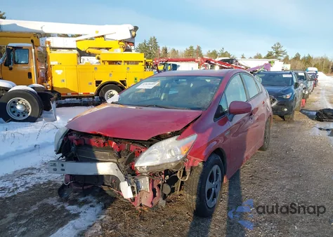 2013 Toyota Prius Two from USA, damaged, VIN JTDKN3DU4D5583500